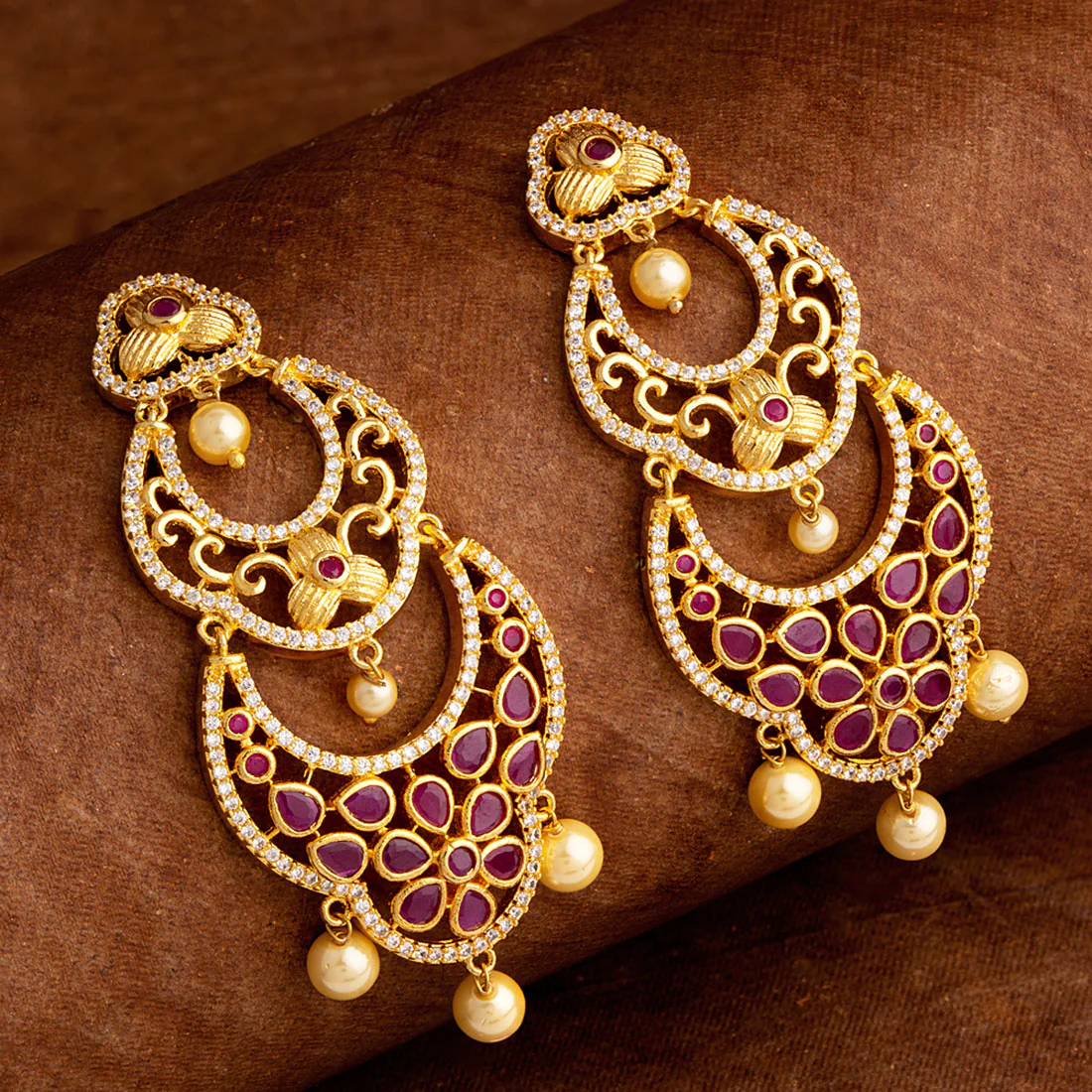 Layered Ethnic Style Drop Earrings