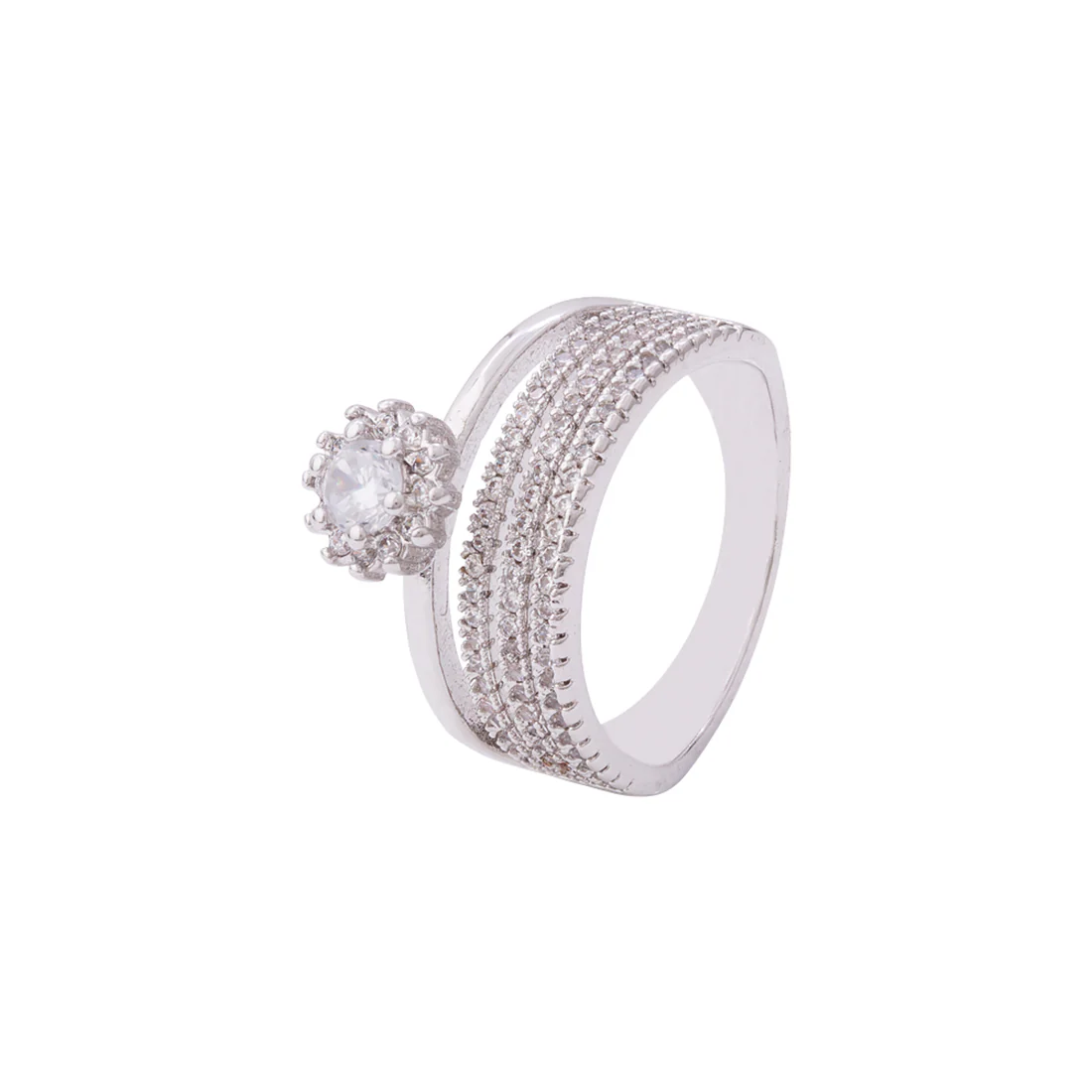 Layered Style Band Ring - Image 3