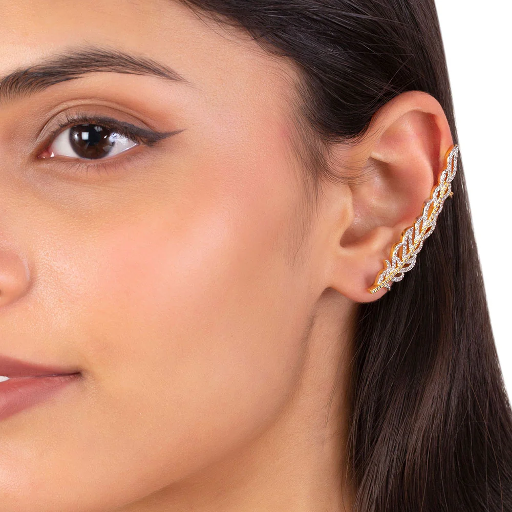 Leafy Design Ear Cuffs - Image 2