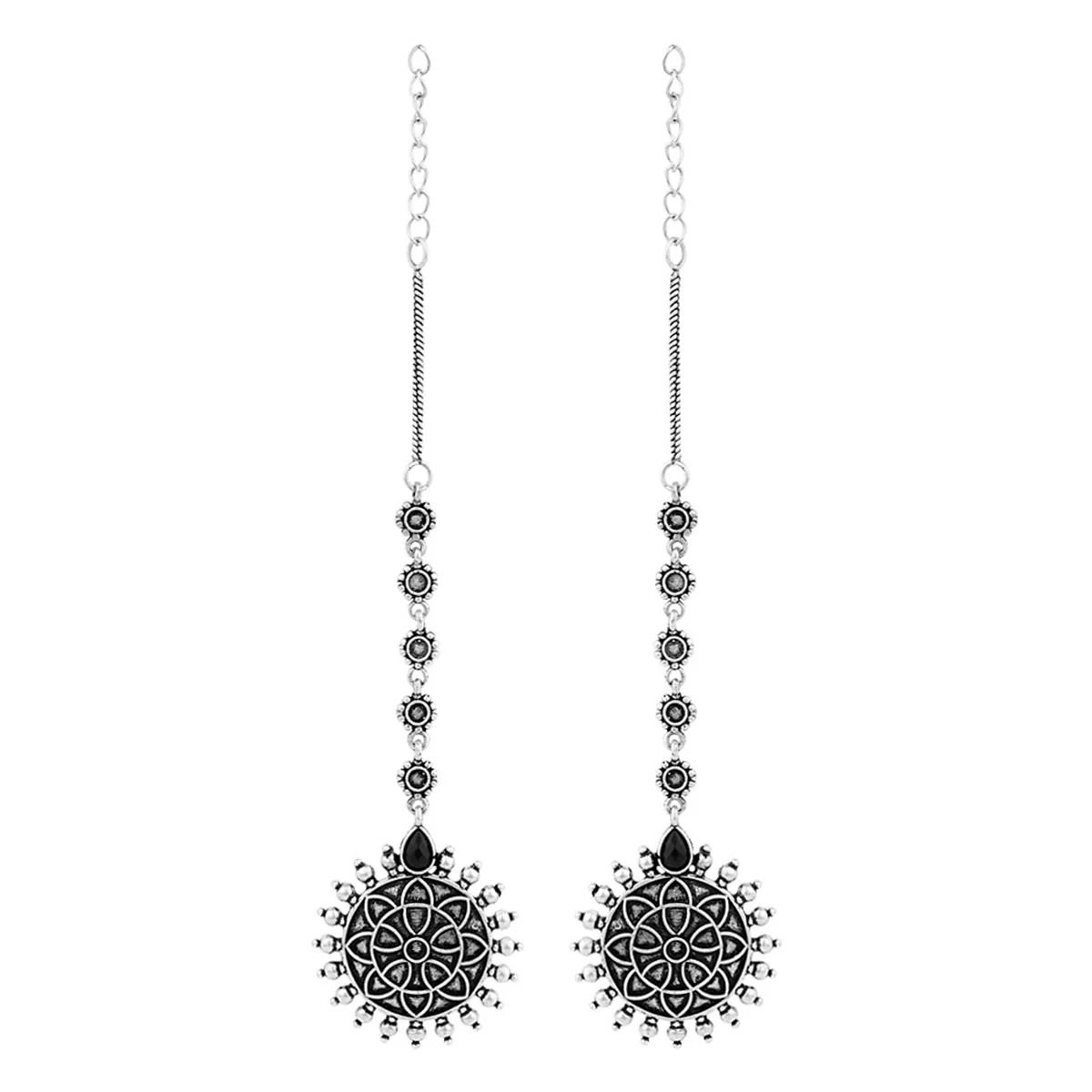Leela Elegant Drop Earrings - Image 3