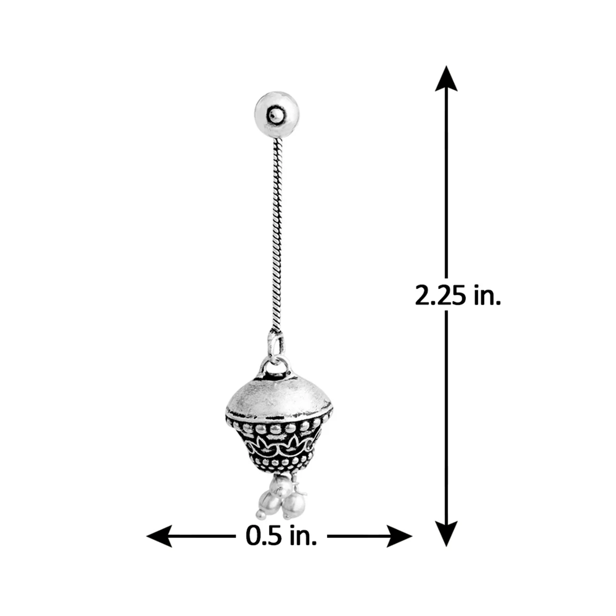 Leela Ghungroo Drop Earrings - Image 4