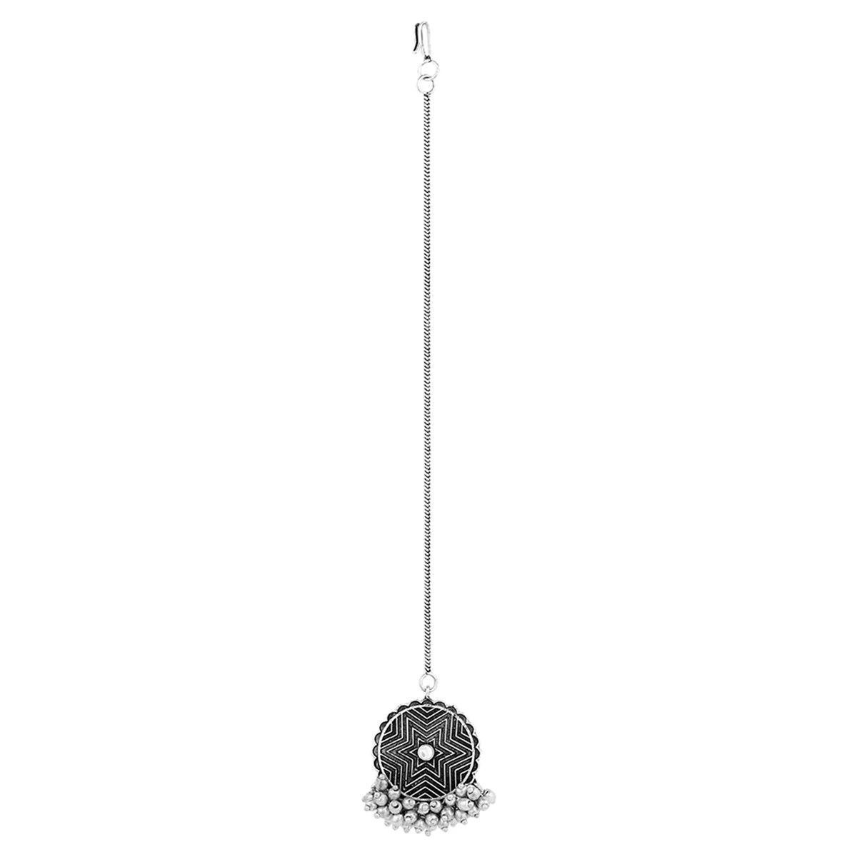 Leela Pearl Disc Maang Tika - Image 3