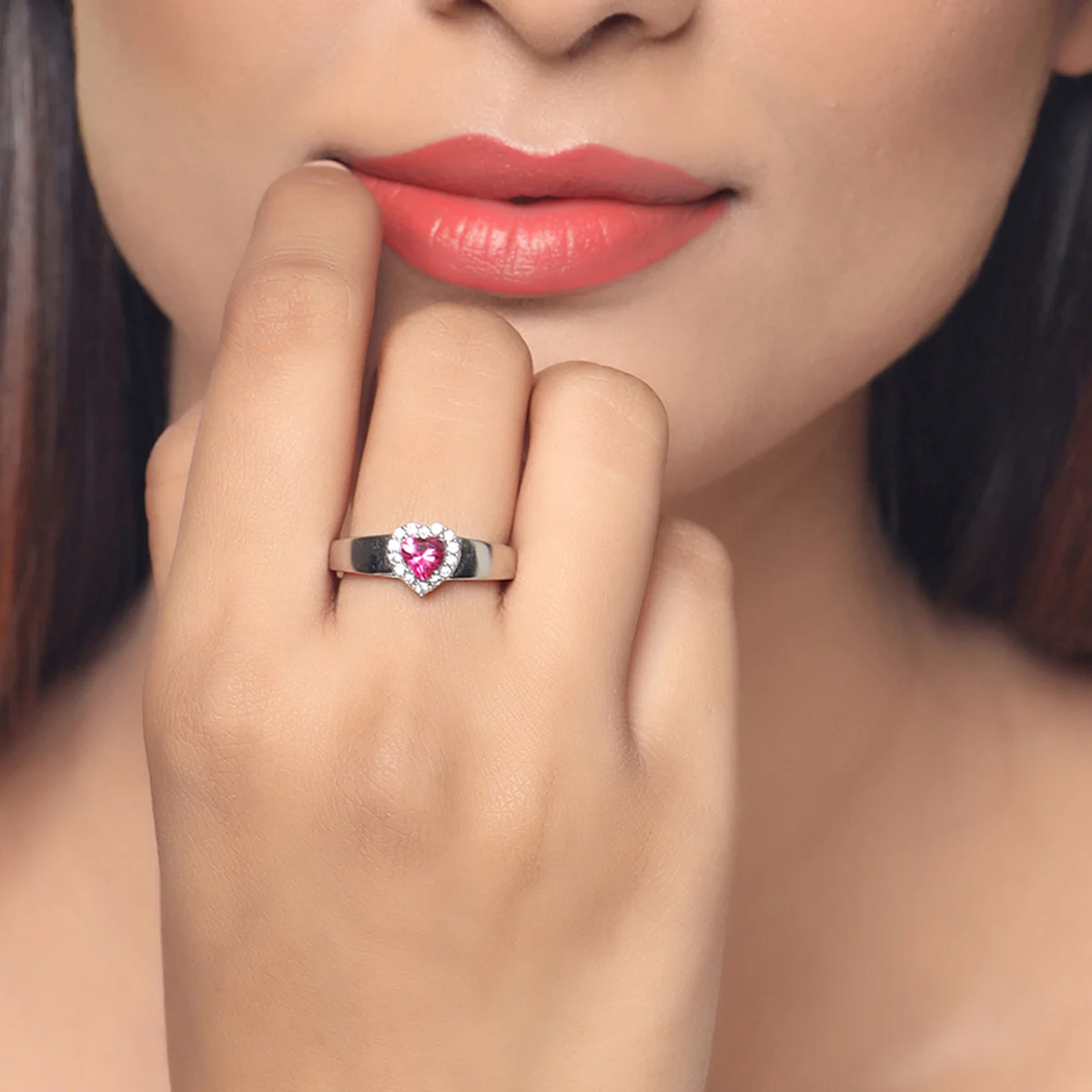 Love Knots Casual CZ Gems Adorned Ring - Image 2
