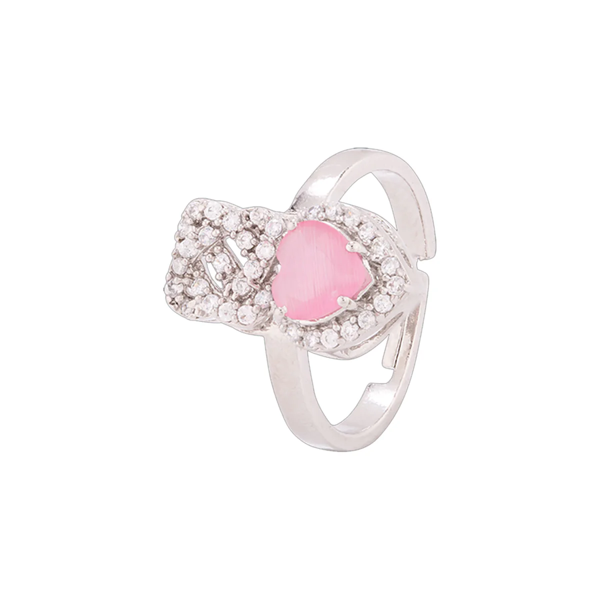 Love Knots Heart and Knot Statement Ring - Image 3
