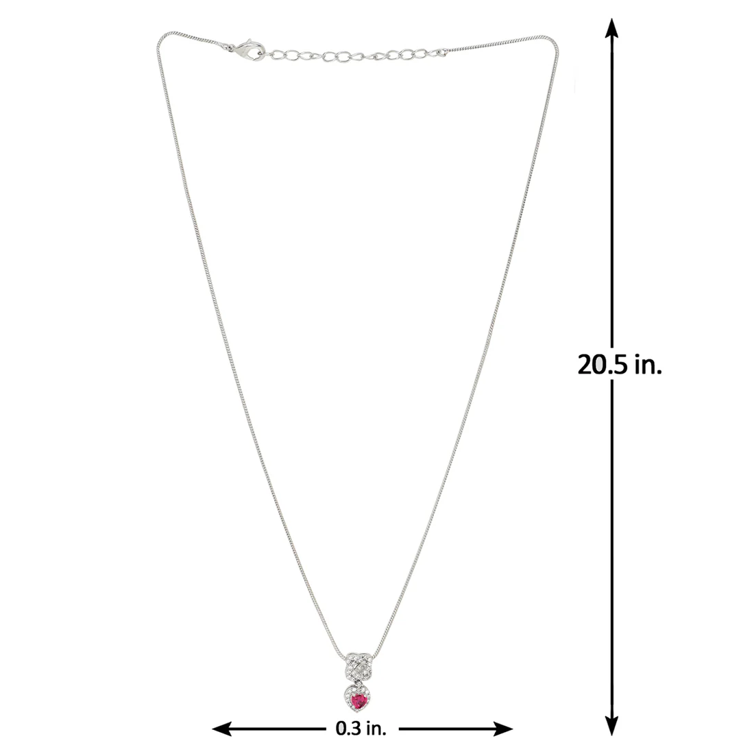 Love Knots Heart Drop Pendant - Image 6