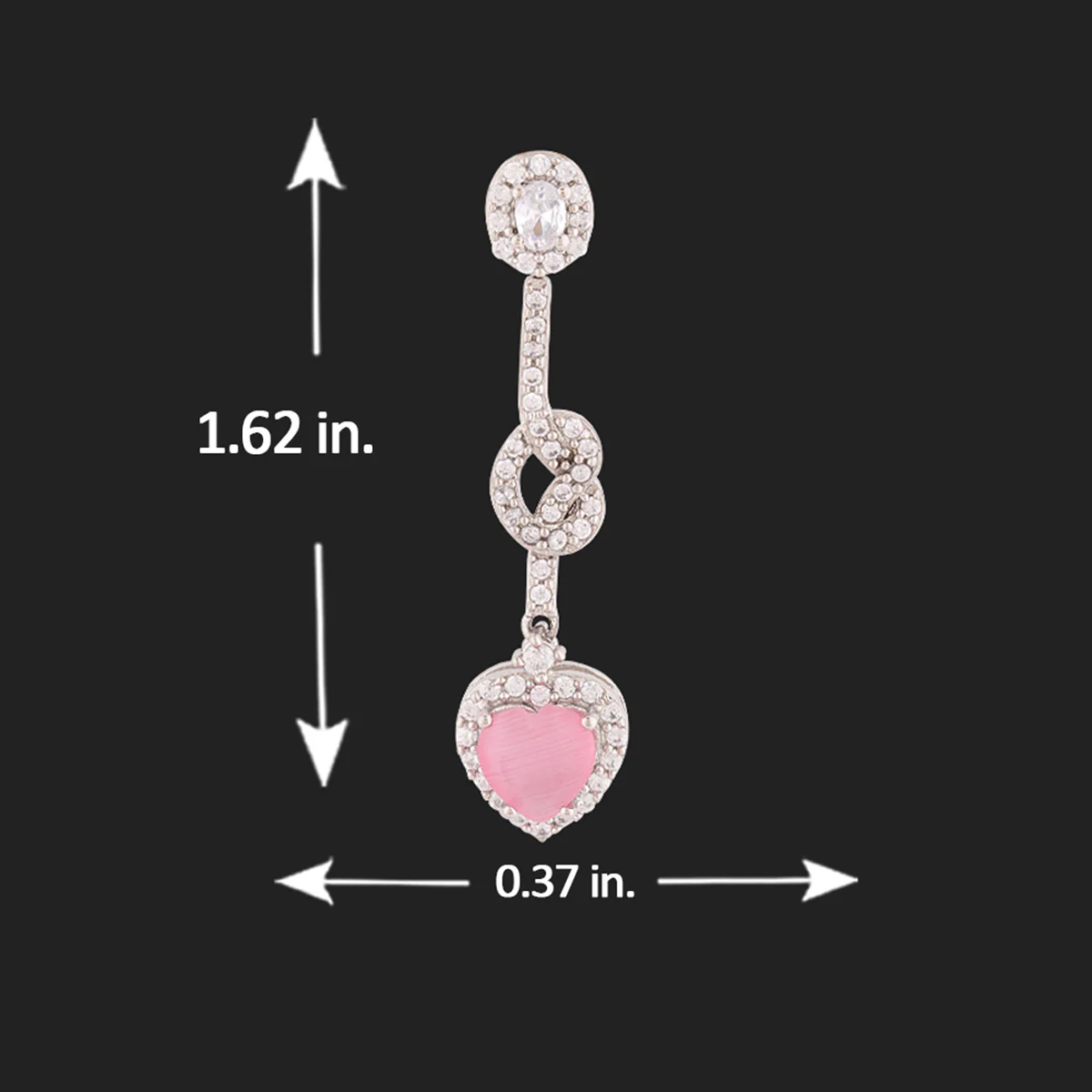 Love Knots Hearts and Knots Drop Earrings - Image 5