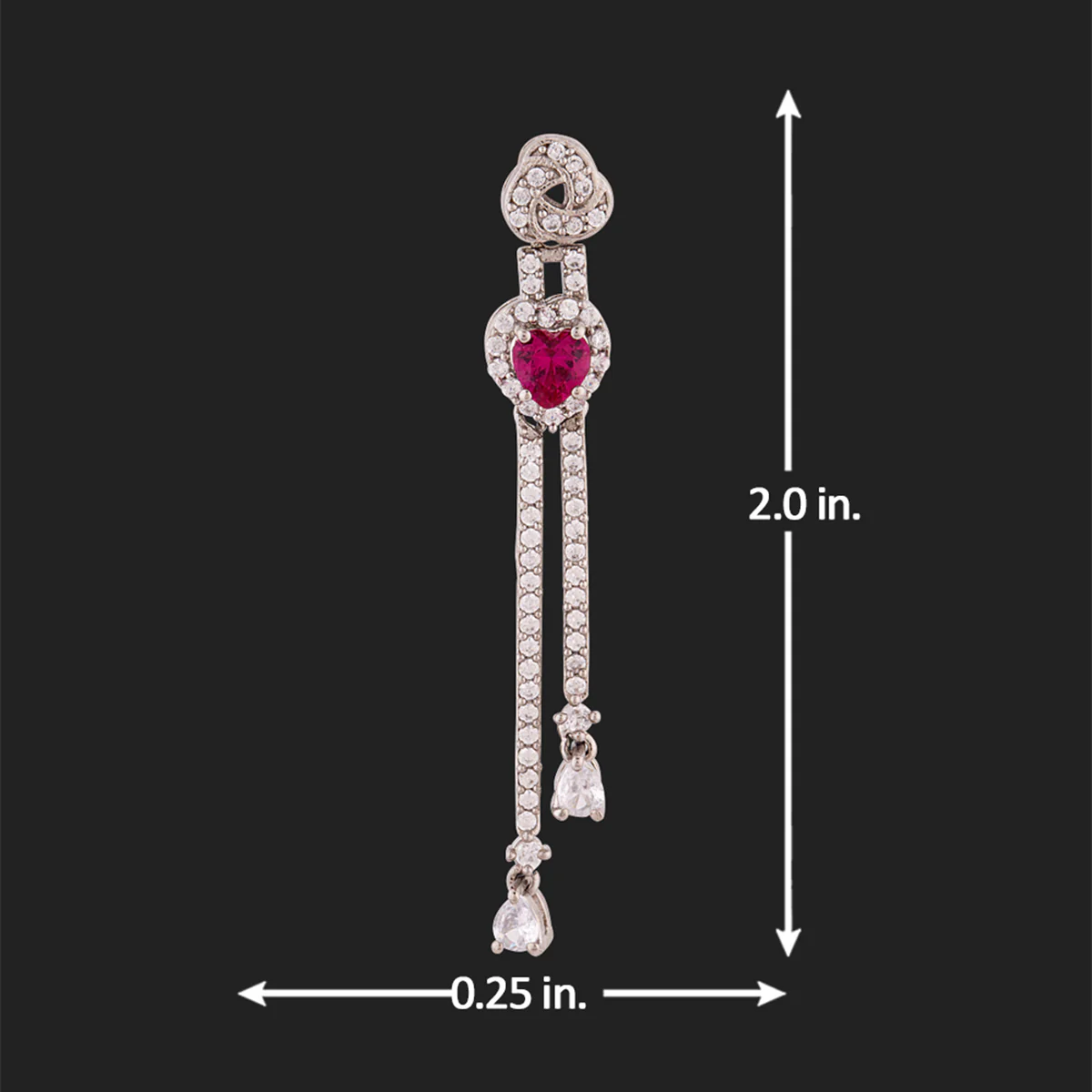 Love Knots Long Tassels Drop Earrings - Image 5