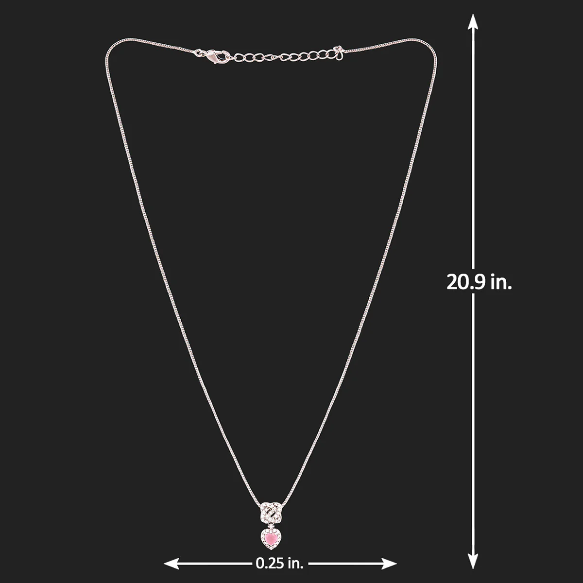 Love Knots Single Heart Pendant - Image 6