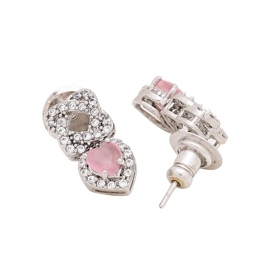 Love Knots Small Hearts Earrings - Image 4