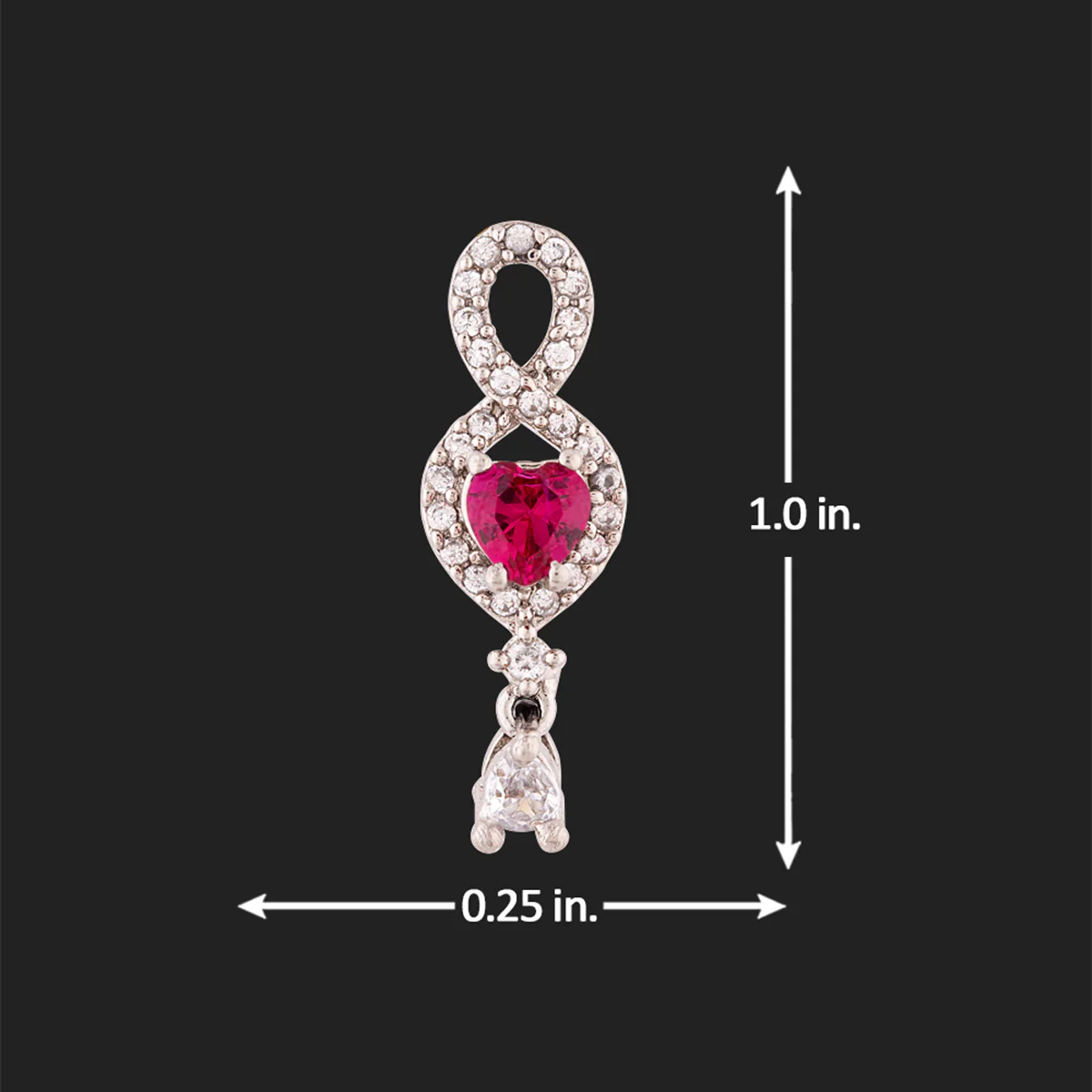 Love Knots Tiny Drops Earrings - Image 5