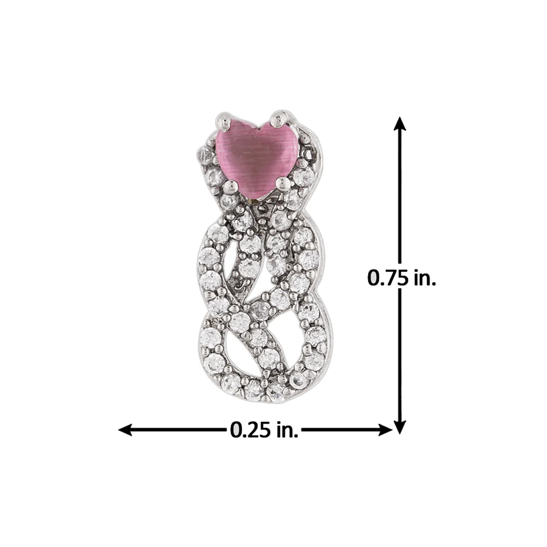 Love Knots Tiny Layered Drop Earrings - Image 5