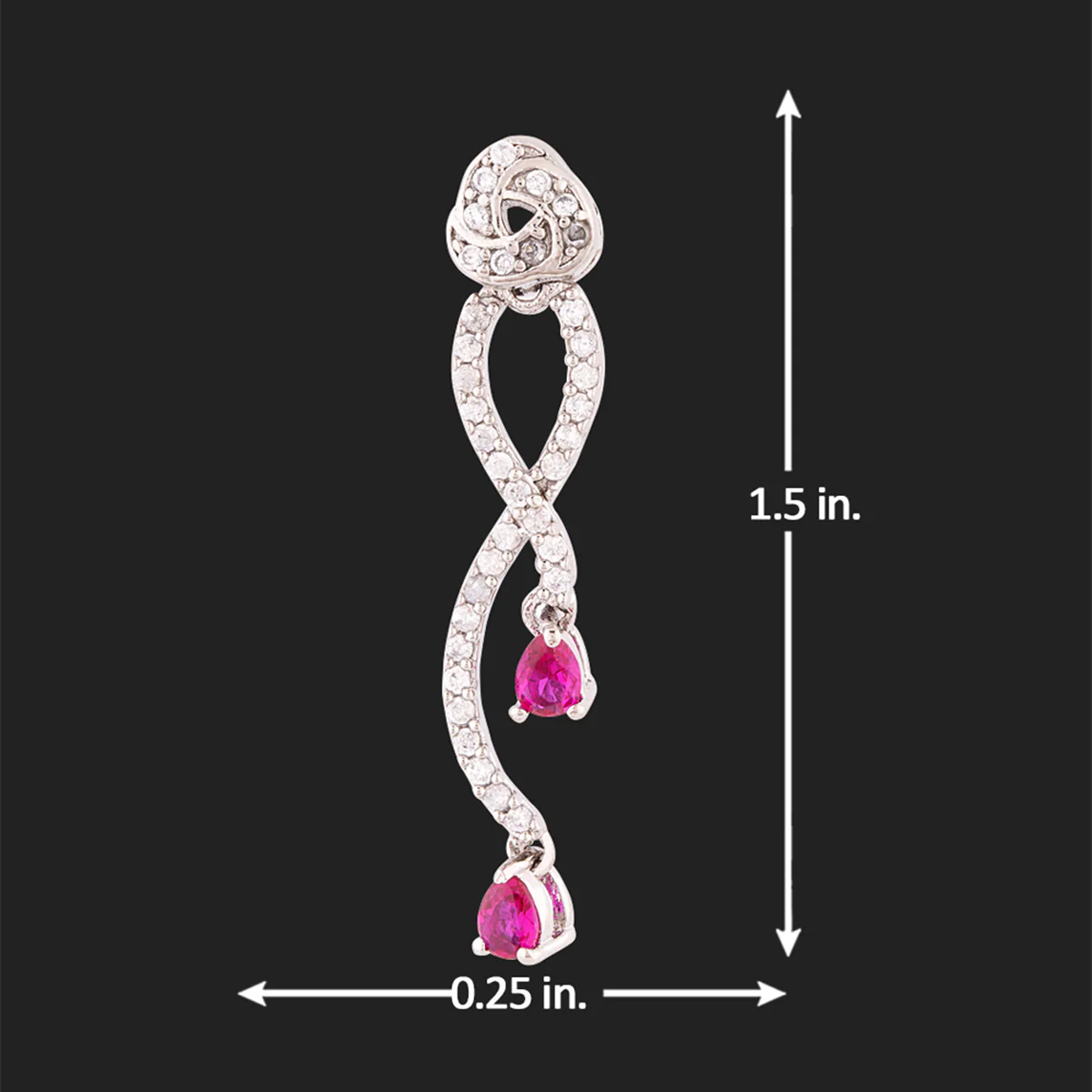 Love Knots Twist Pattern Earrings - Image 5
