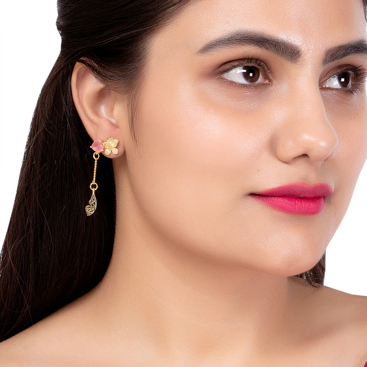 Love Paradise Butterfly Drop Earrings - Image 2