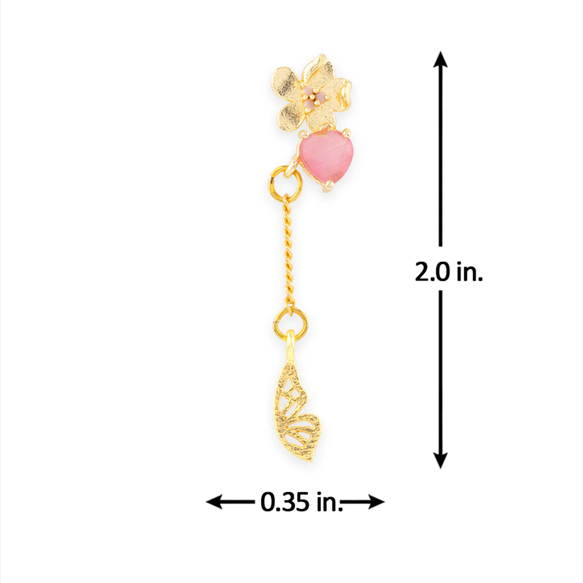Love Paradise Butterfly Drop Earrings - Image 6