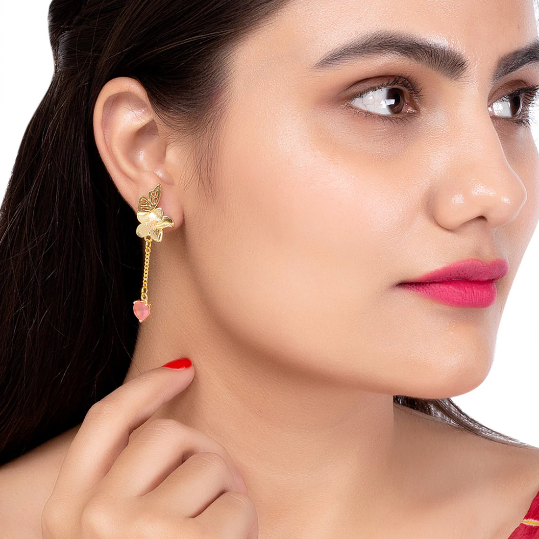Love Paradise Butterfly Drop Earrings - Image 2