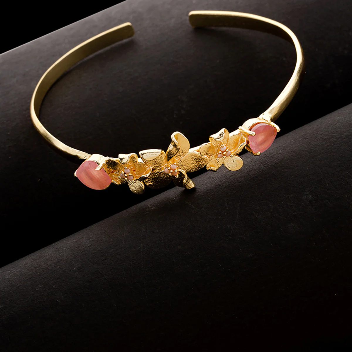 Love Paradise Floral Butterfly Cuff Bracelet