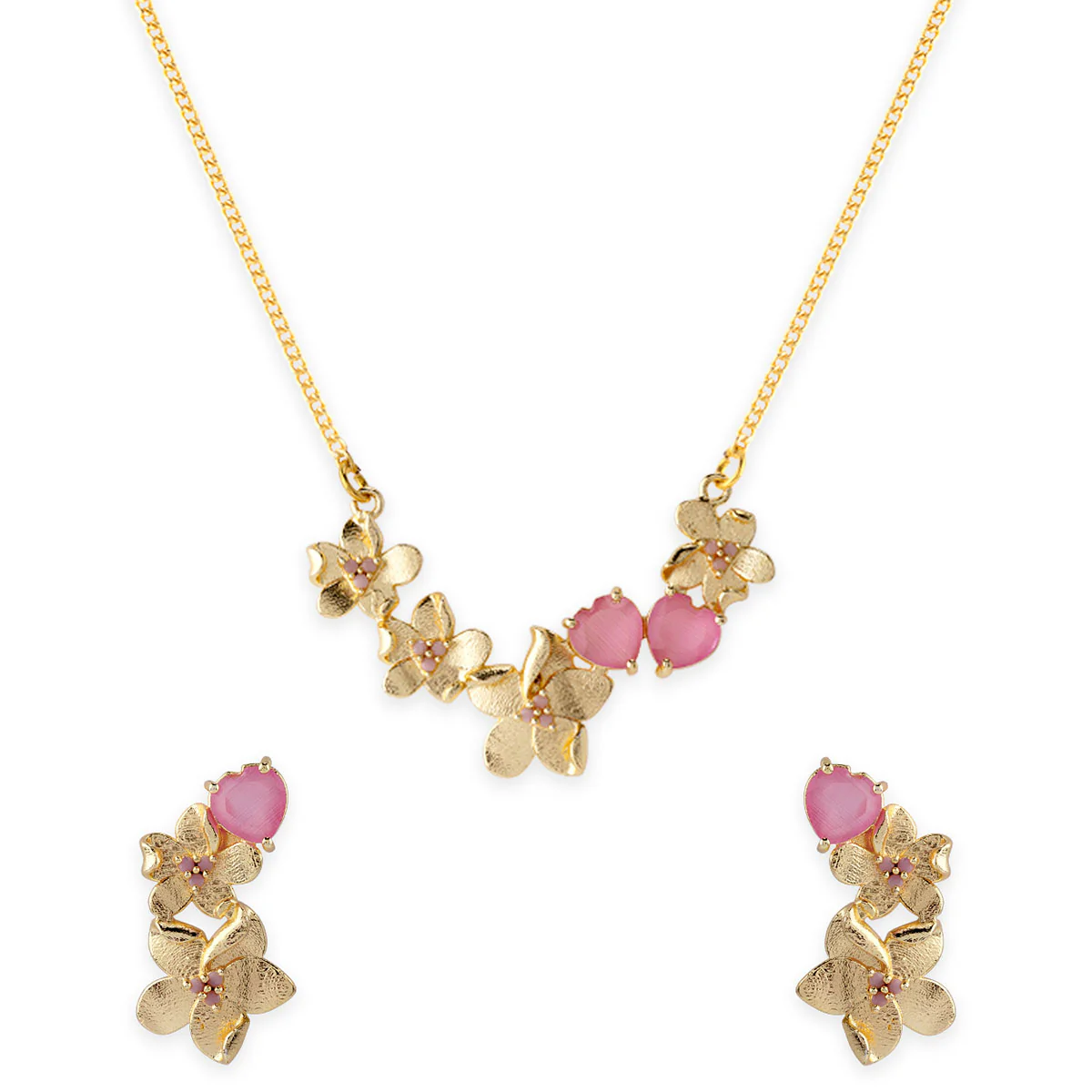 Love Paradise Floral Butterfly Pendant Set - Image 3