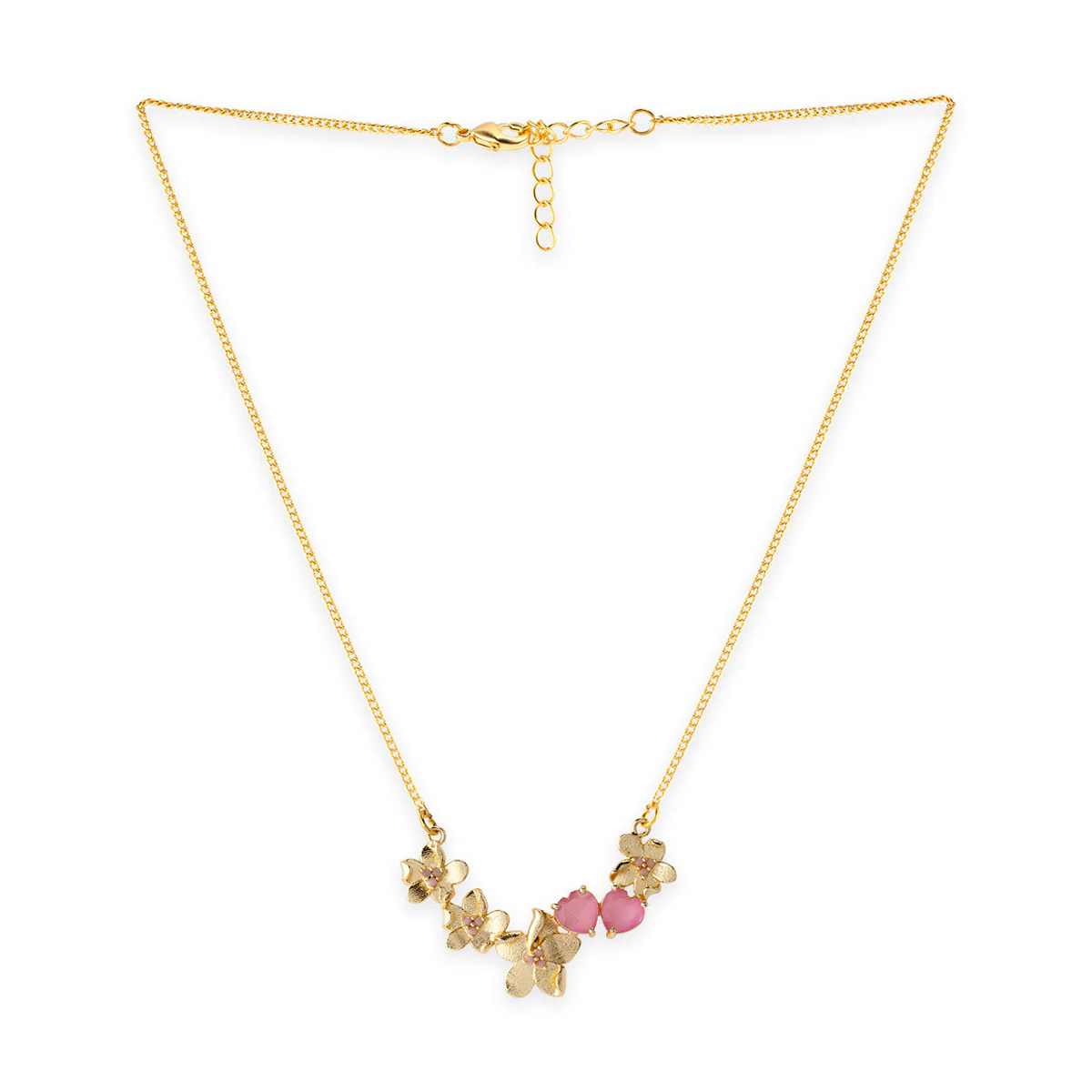 Love Paradise Floral Butterfly Pendant Set - Image 4