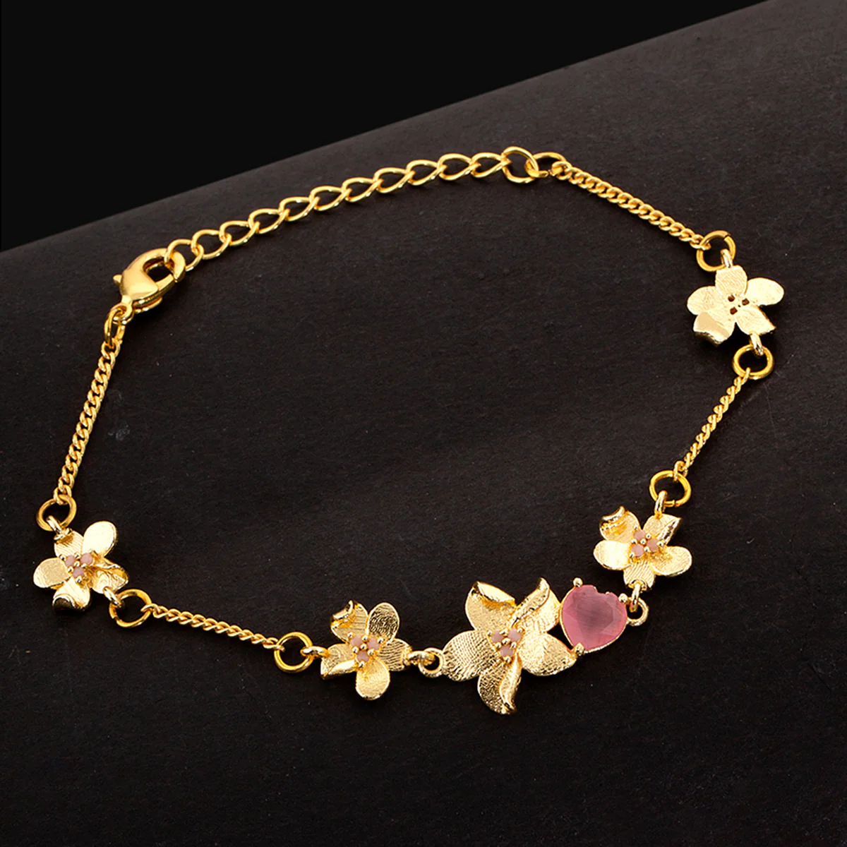 Love Paradise Floral Chain Bracelet