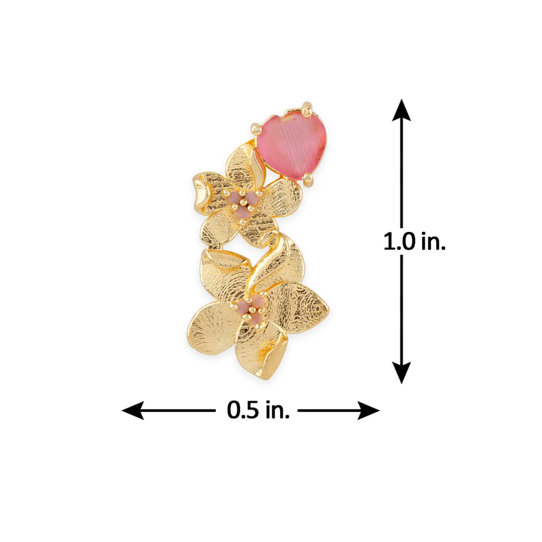 Love Paradise Floral Motif Studs - Image 6