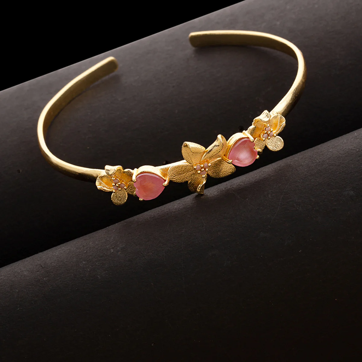 Love Paradise Flower Cuff Bracelet