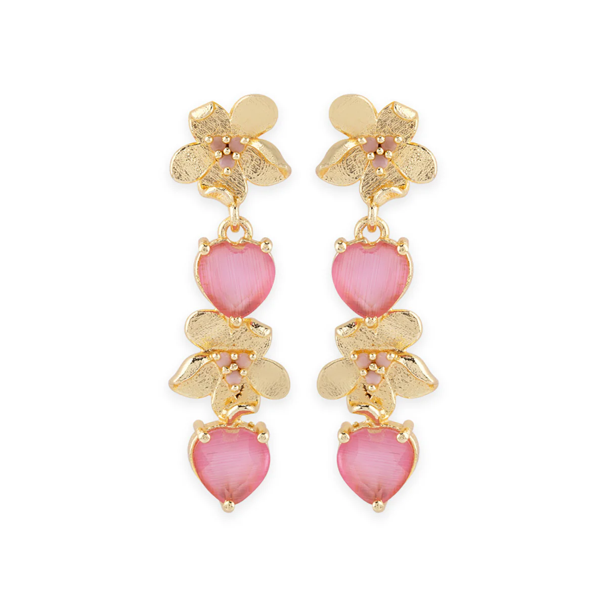 Love Paradise Flower Drop Earrings - Image 3