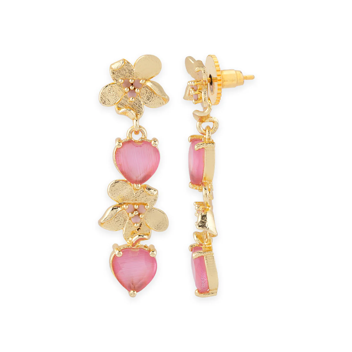 Love Paradise Flower Drop Earrings - Image 4