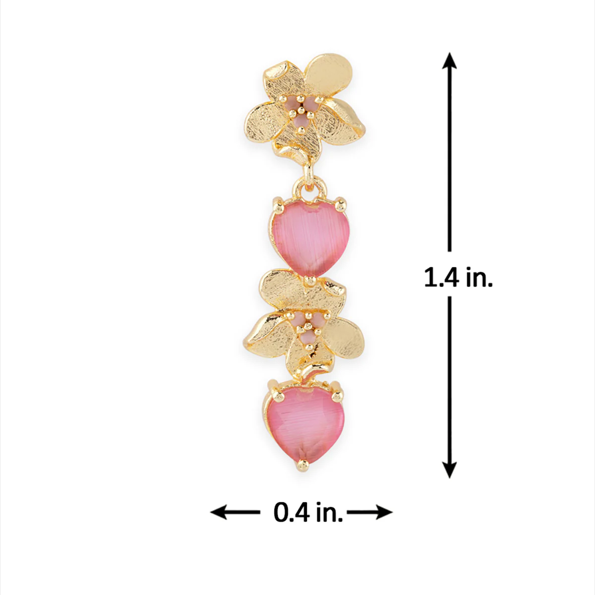 Love Paradise Flower Drop Earrings - Image 6