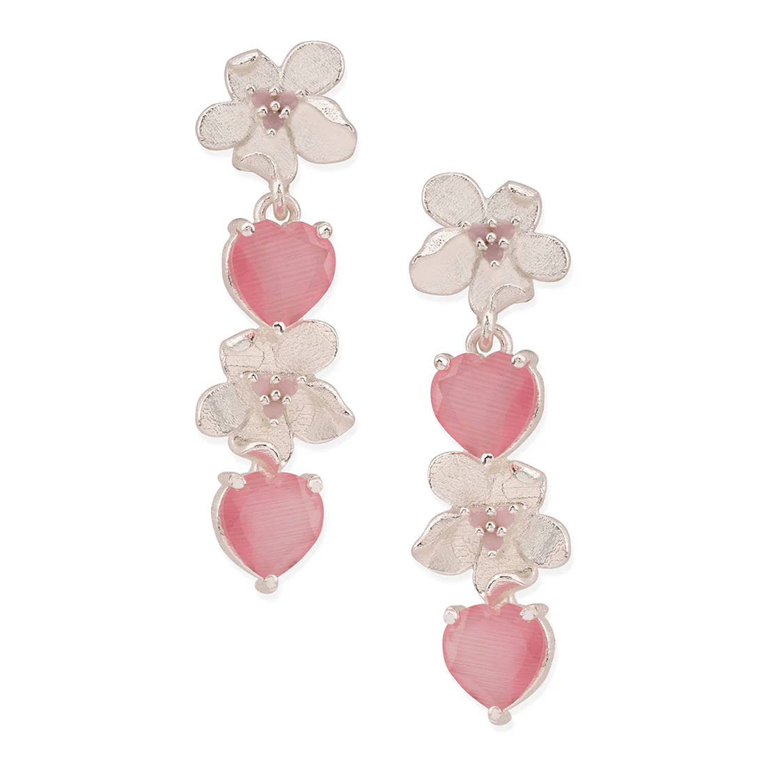 Love Paradise Gleaming Floral Danglers - Image 3