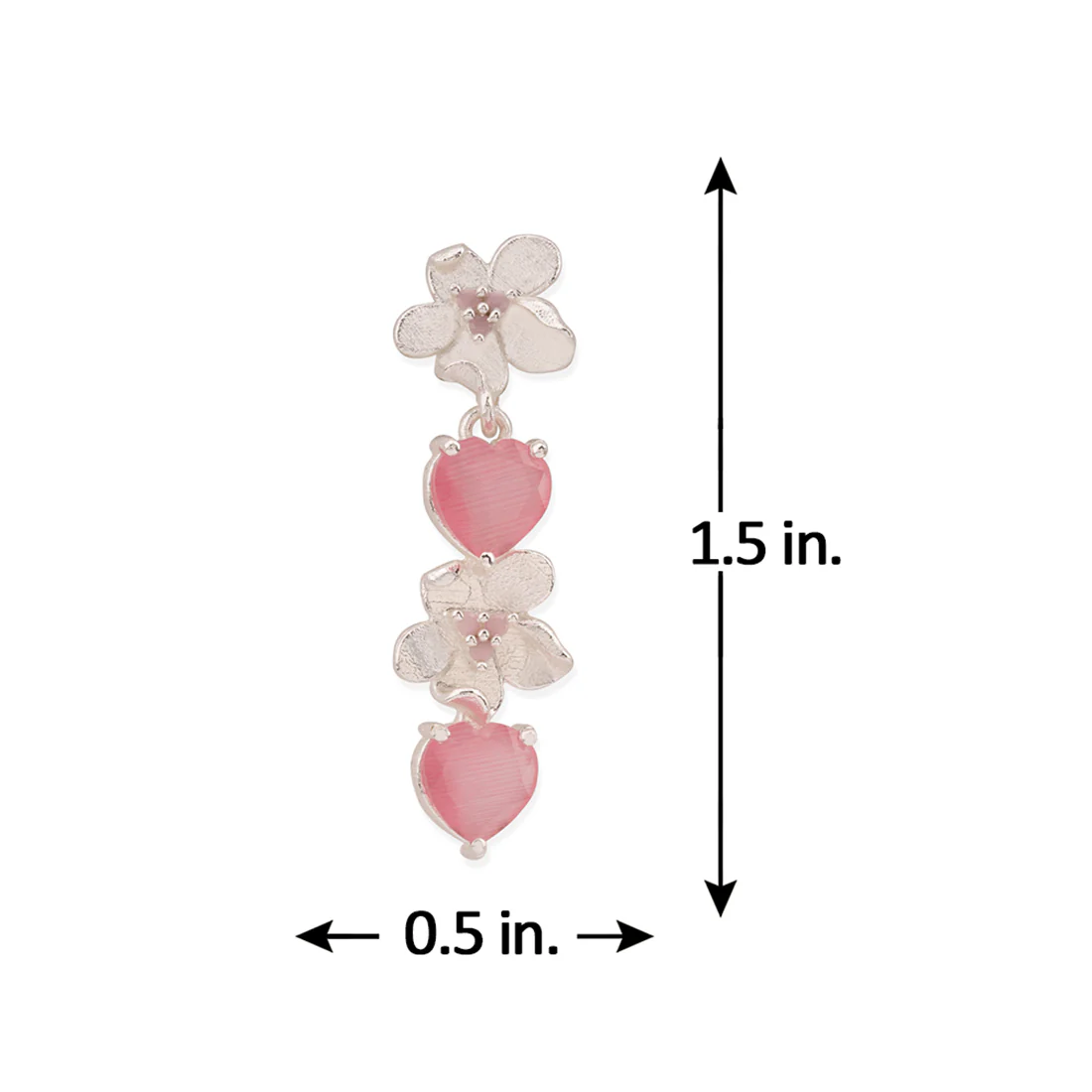 Love Paradise Gleaming Floral Danglers - Image 5
