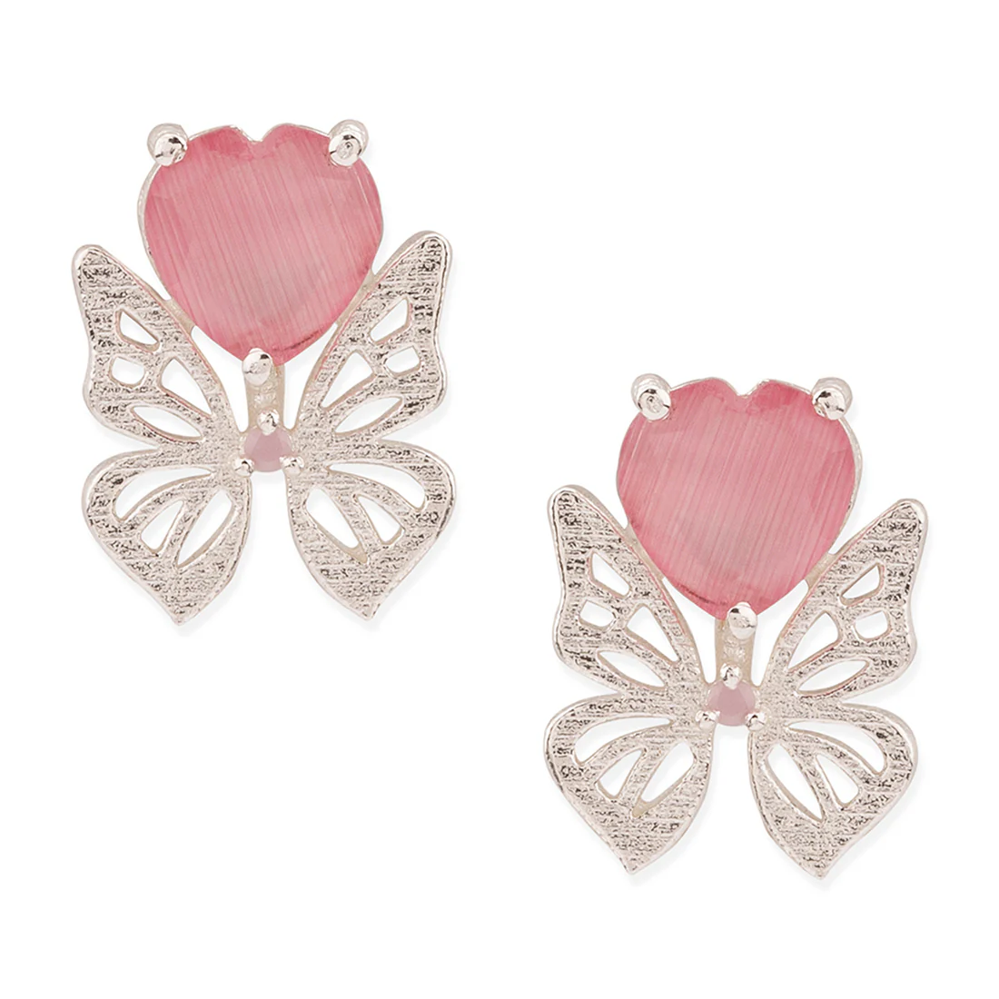 Love Paradise Silver Plated Butterfly Necklace Set - Image 5