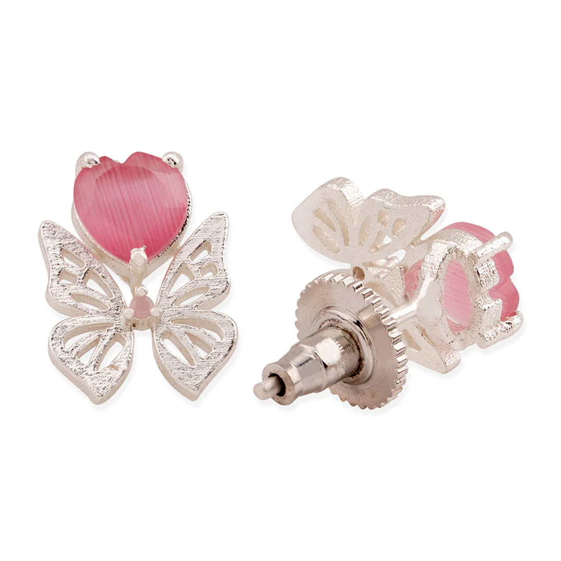 Love Paradise Silver Plated Butterfly Necklace Set - Image 6
