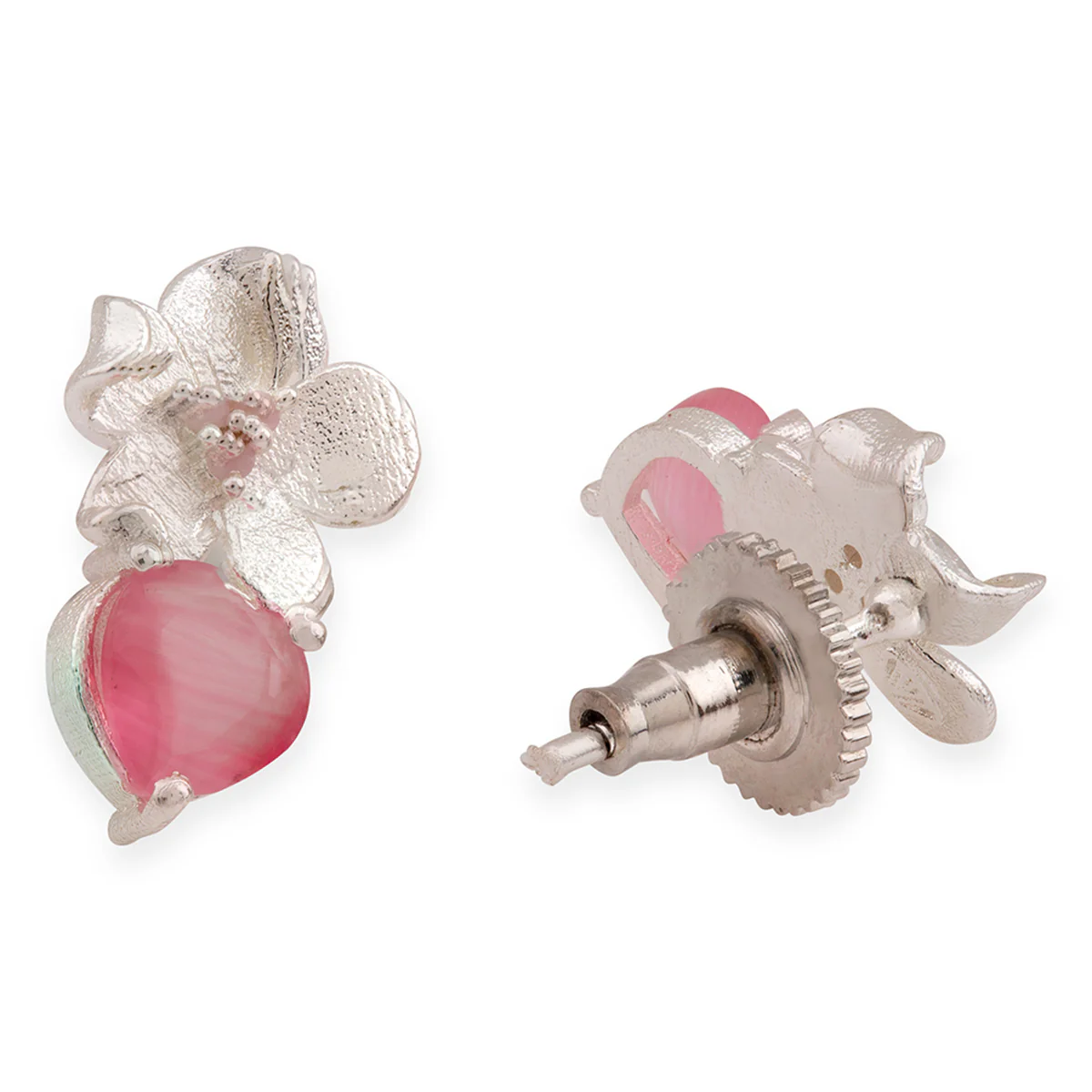 Love Paradise Tiny Floral Earrings - Image 4