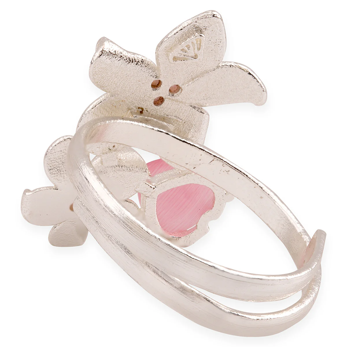 Love Paradise Tri Floral Pattern Ring - Image 5