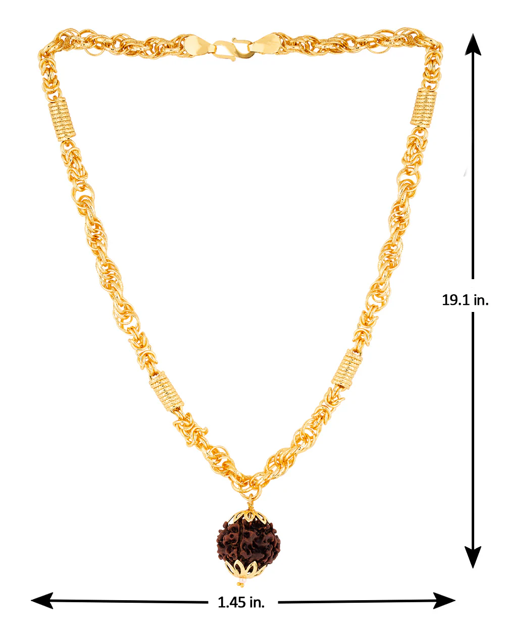 Mahadev Extension Gold Plated Rudraksha Chain - Image 5