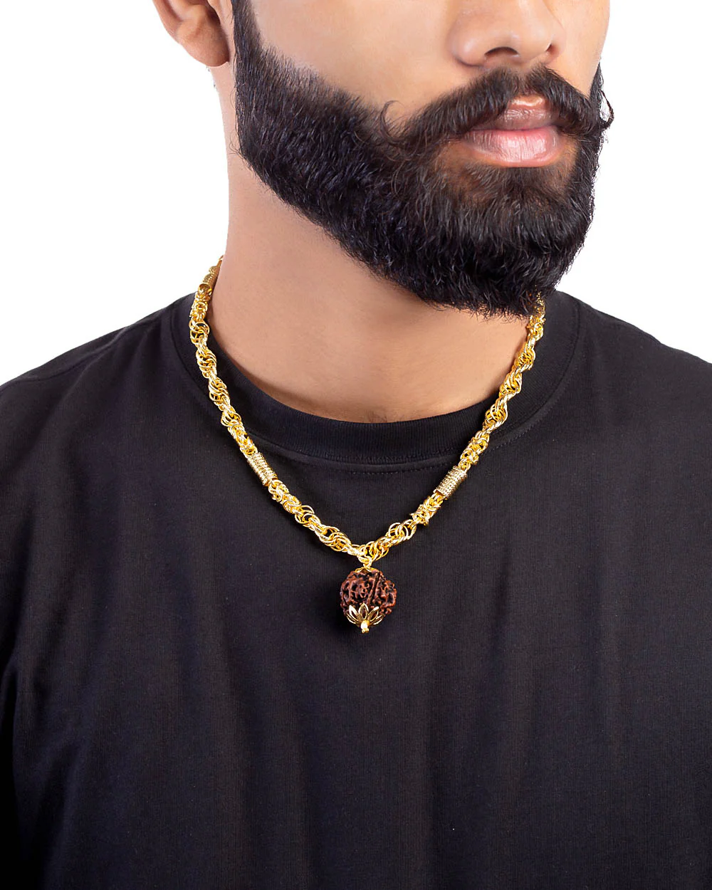 Mahadev Extension Gold Plated Rudraksha Chain - Image 6