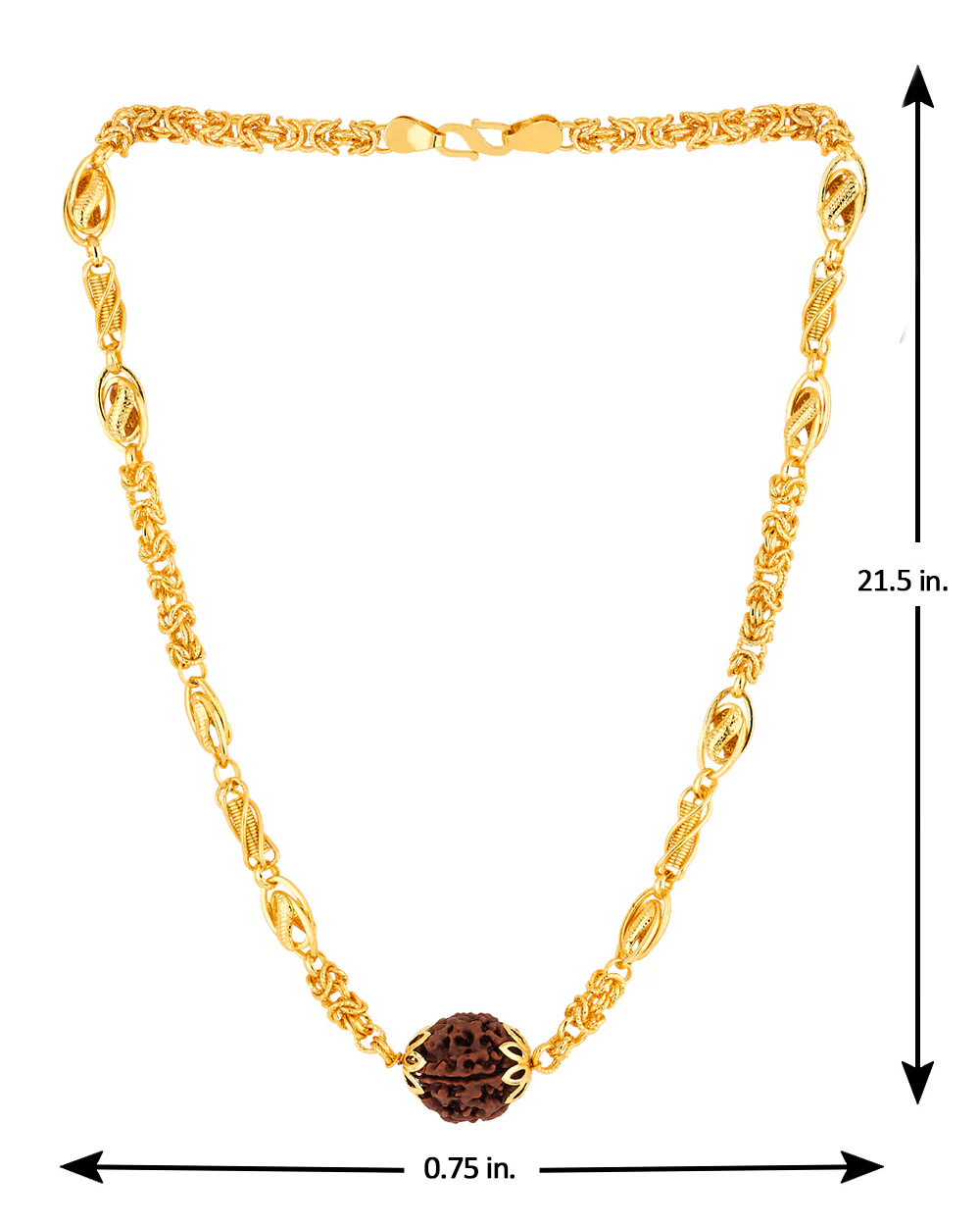 Mahadev Extension Men's Rudraksha Adorned Chain - Image 5