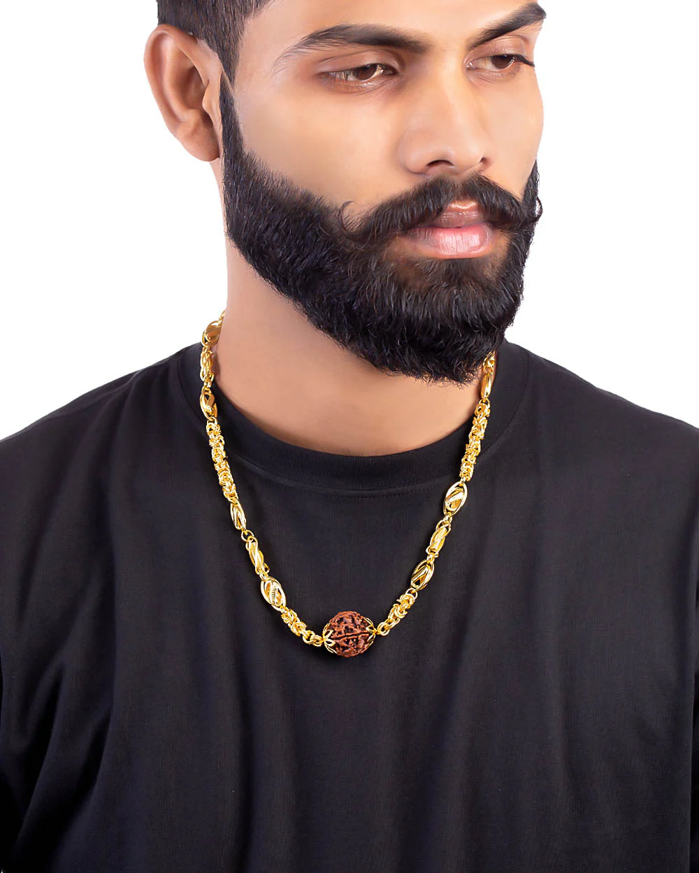Mahadev Extension Men's Rudraksha Adorned Chain - Image 6