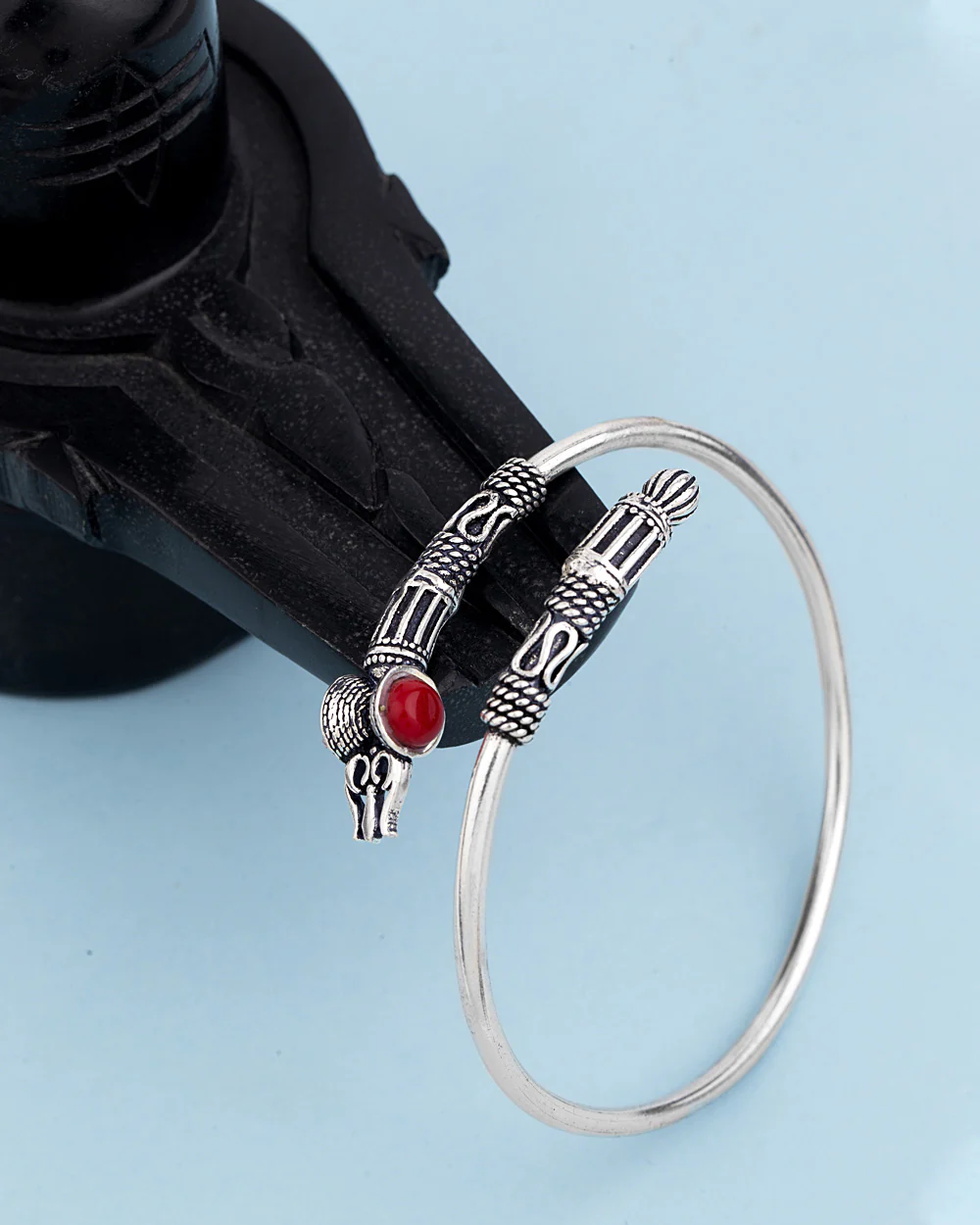 Mahadev Extension OM Open Bracelet for Men