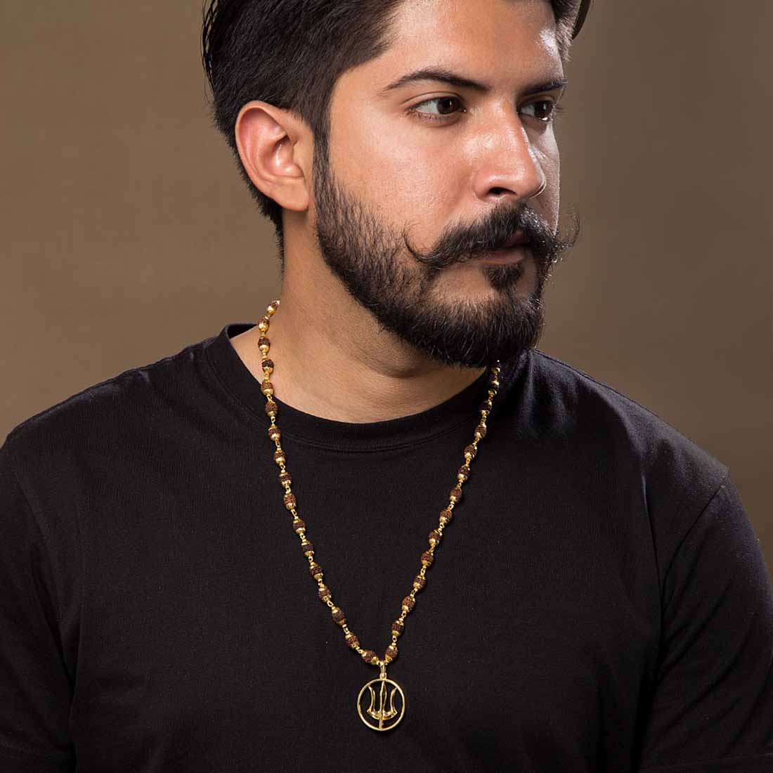 Mahadev Necklace with Rudraksha Beads - Image 2