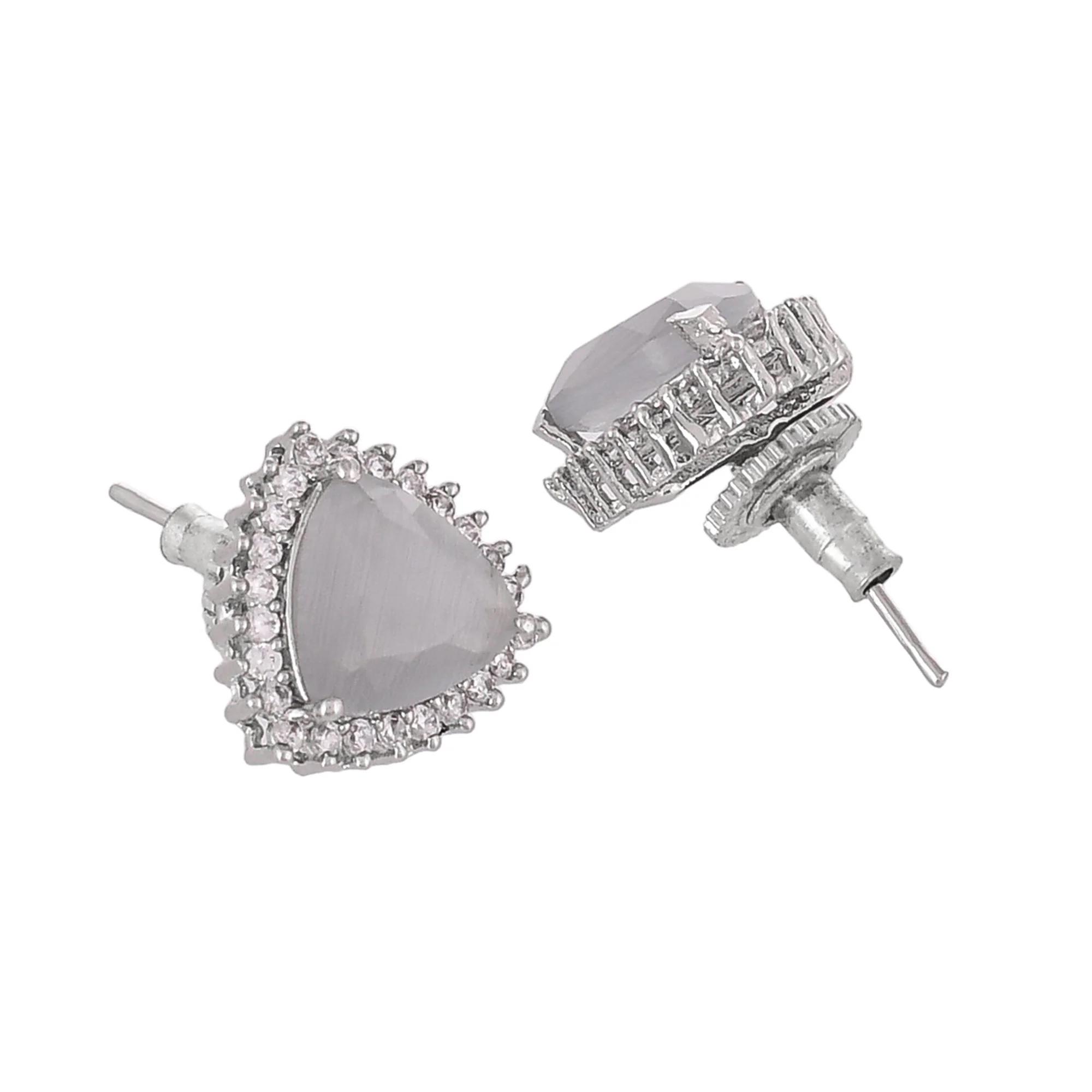 Majestic Silver Toned Pendant Set - Image 8
