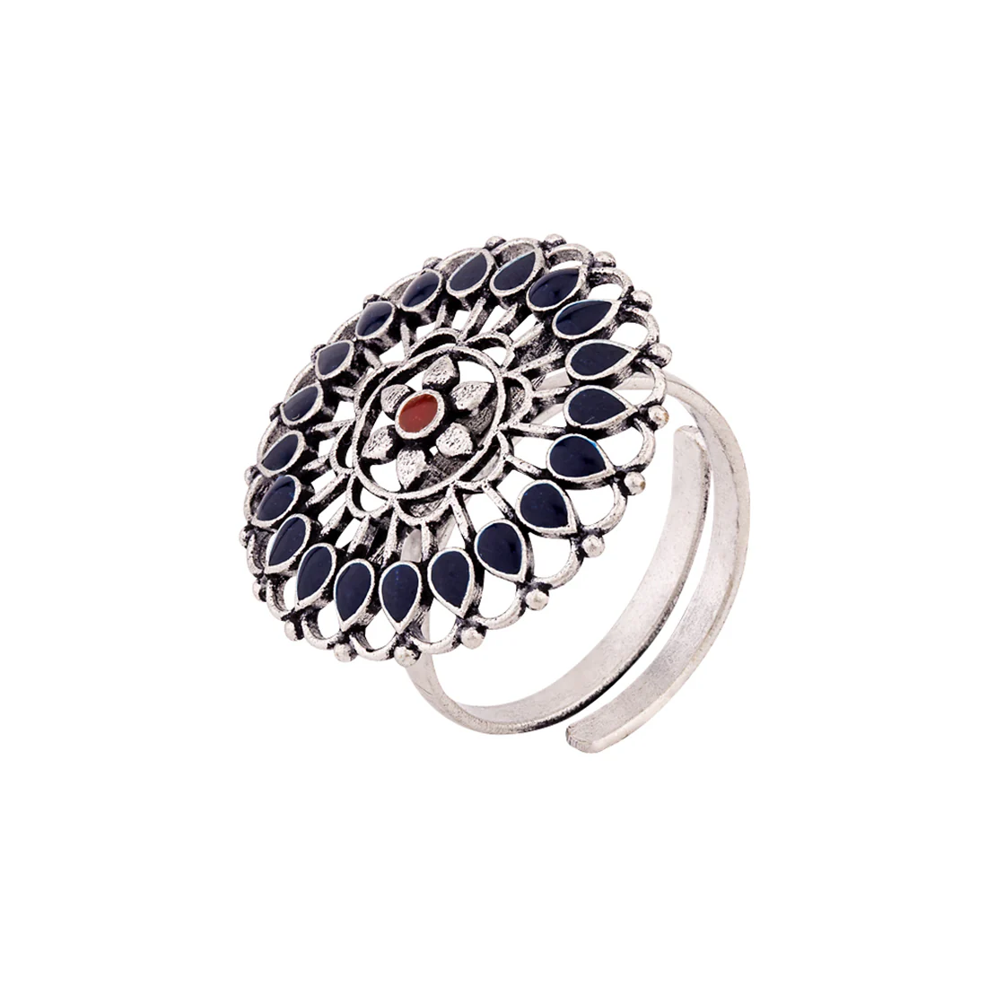 Mandala Gems Embellished Ring - Image 3