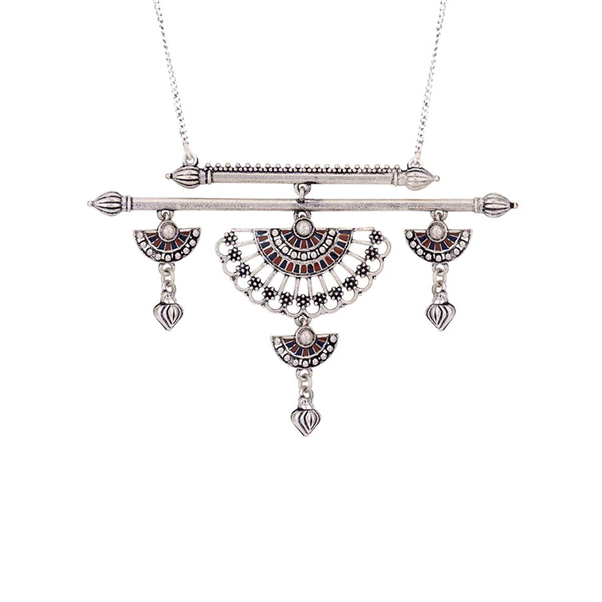 Mandala Half Wing Drops Necklace - Image 4