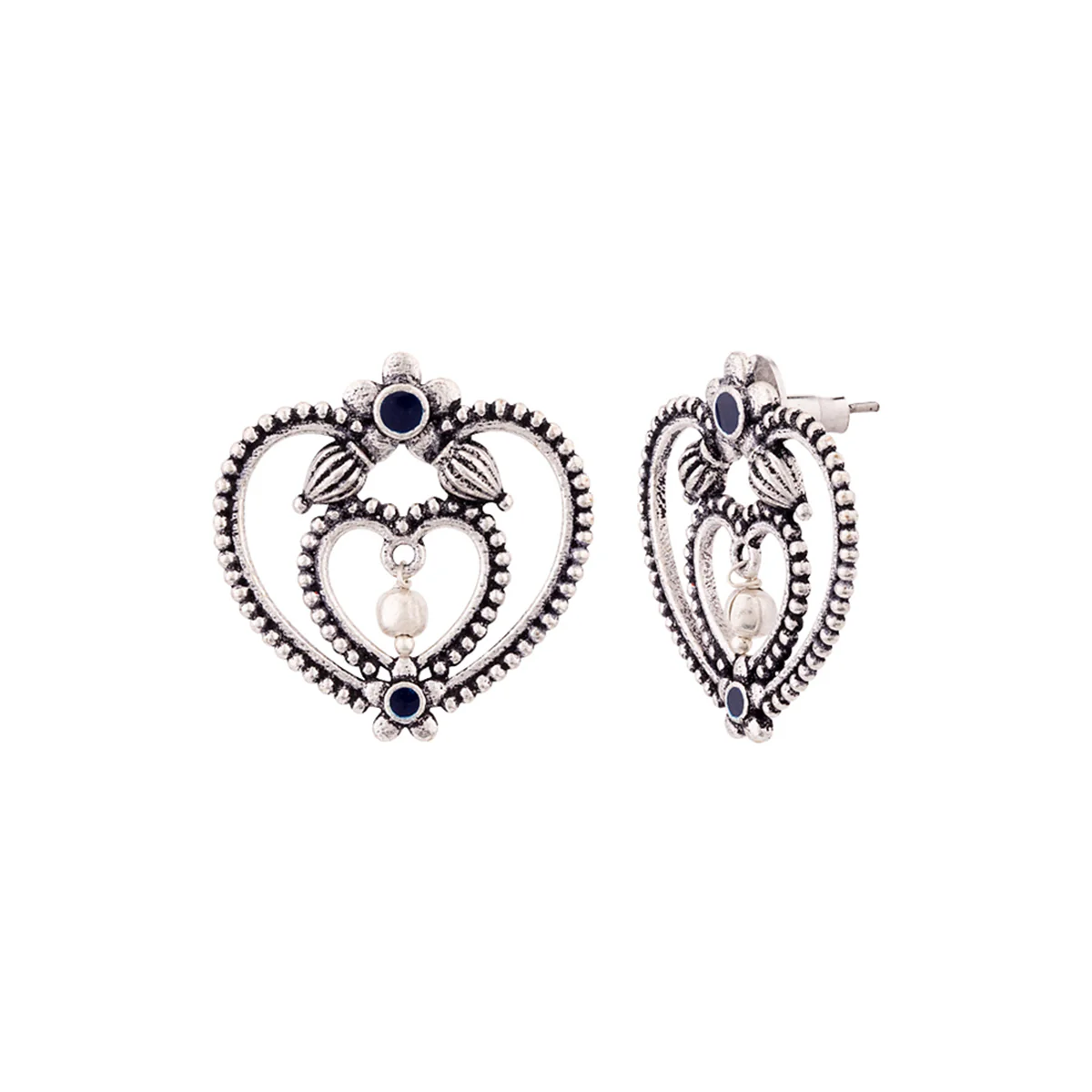 Mandala Heart Shaped Earrings - Image 4