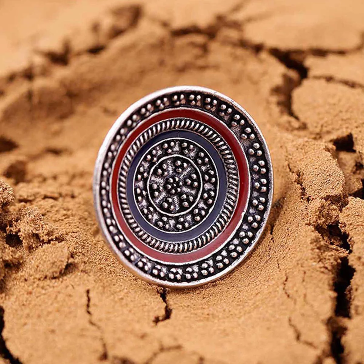 Mandala Large Disc Ring