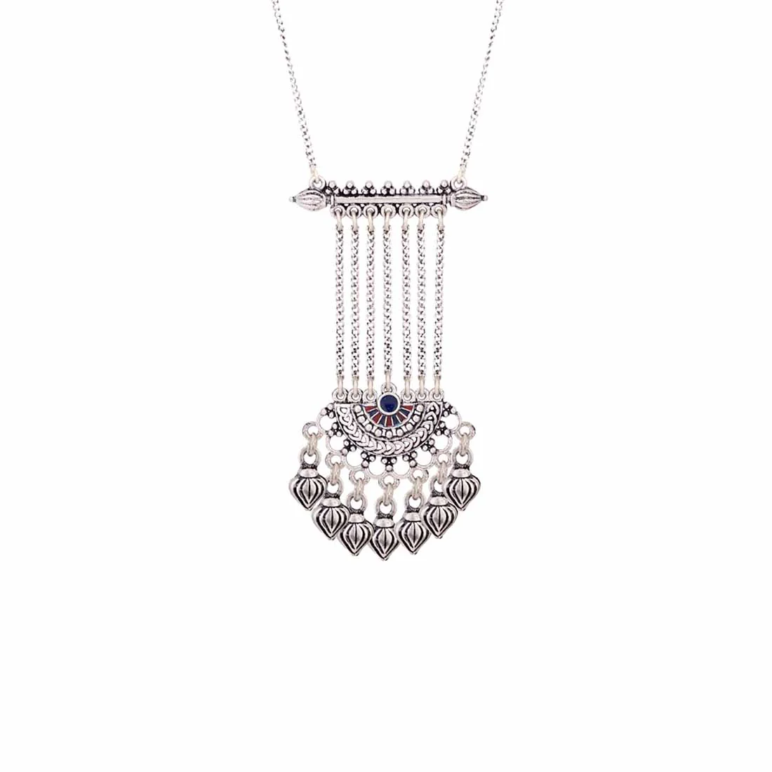 Mandala Tassels Drop Necklace - Image 4