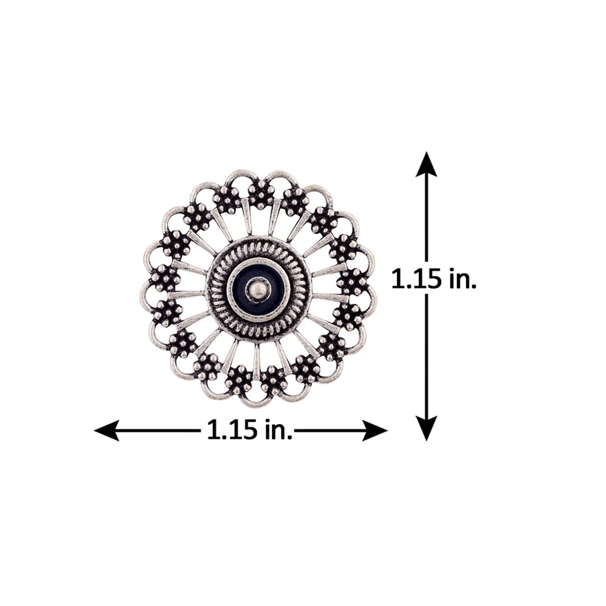 Mandala Tiny Floral Motifs Earrings - Image 5