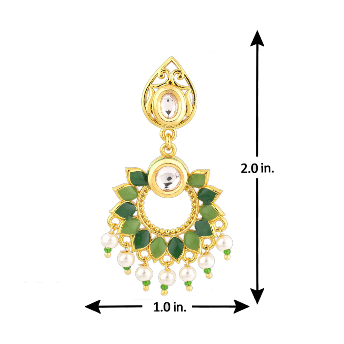 Manmayi Floral Drop Earrings - Image 5