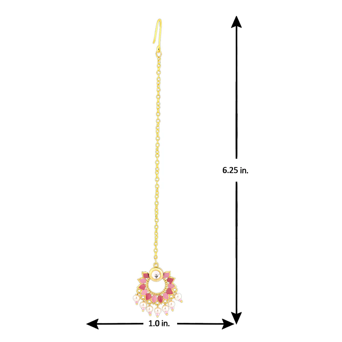 Manmayi Floral Maang Tika - Image 6