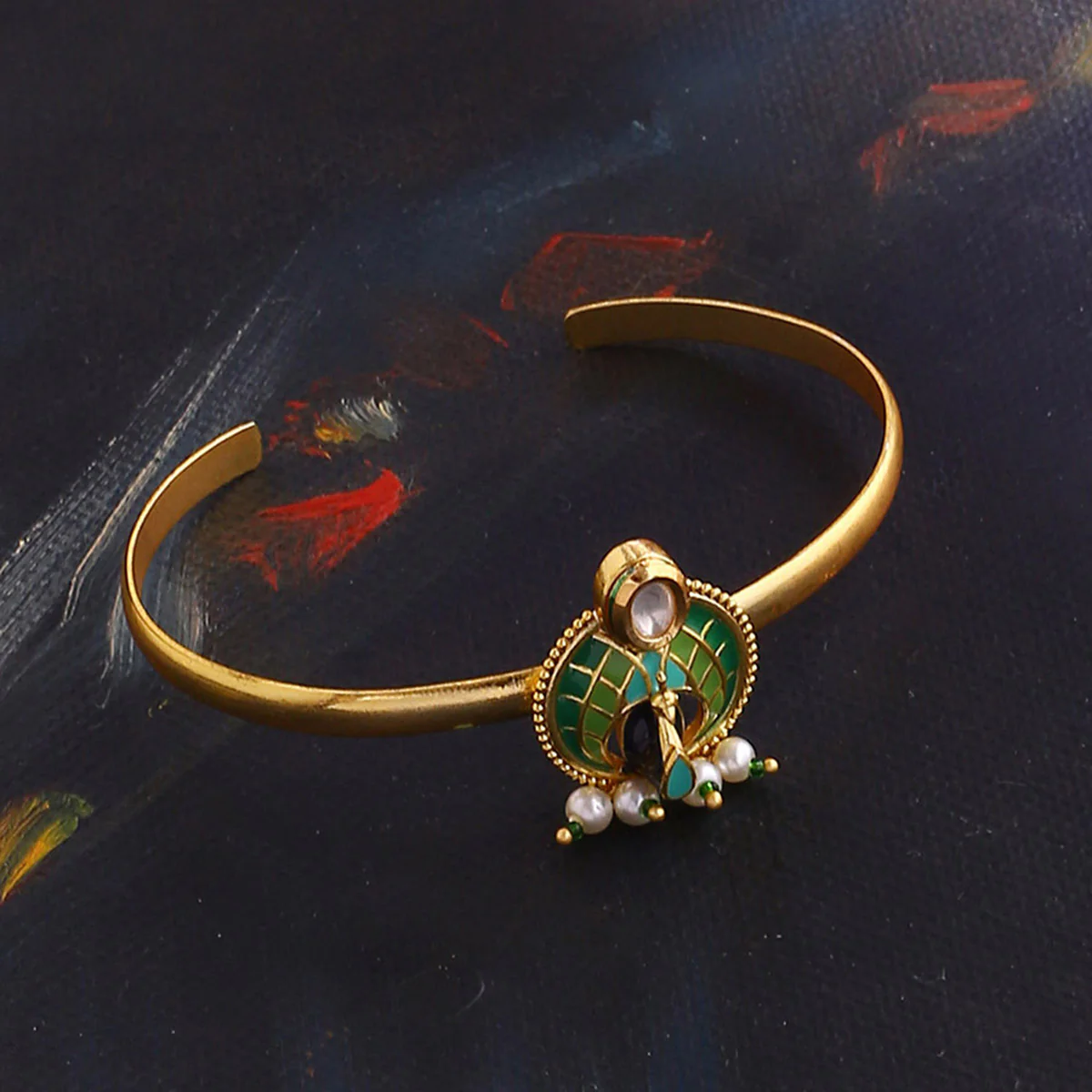 Manmayi Peacock Dance Bracelet